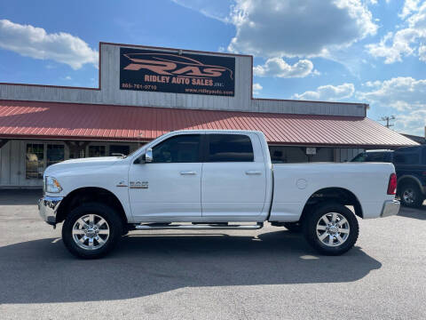 2018 RAM 2500 for sale at Ridley Auto Sales, Inc. in White Pine TN