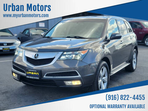 2012 Acura MDX for sale at Urban Motors in Sacramento CA