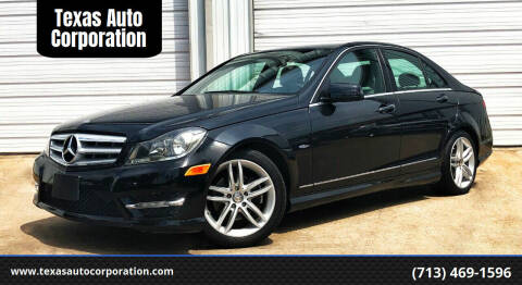 2012 Mercedes-Benz C-Class for sale at Texas Auto Corporation in Houston TX