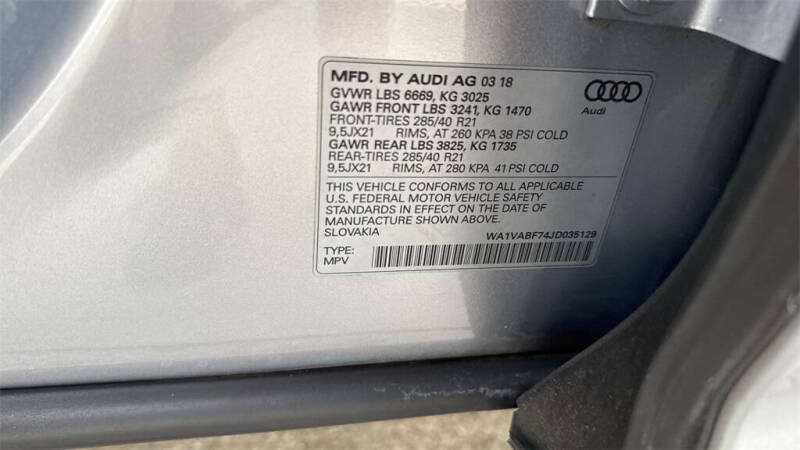 2018 Audi Q7 3.0T quattro Prestige