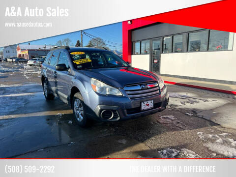 2014 Subaru Outback for sale at A&A Auto Sales in Fairhaven MA