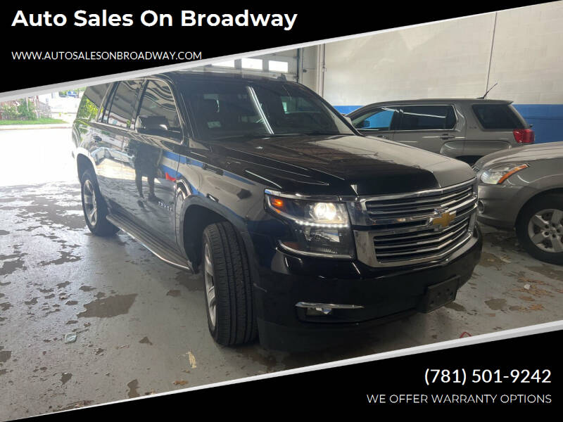 2015 Chevrolet Tahoe for sale at Auto Sales on Broadway in Norwood MA