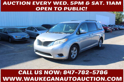 2011 Toyota Sienna for sale at Waukegan Auto Auction in Waukegan IL