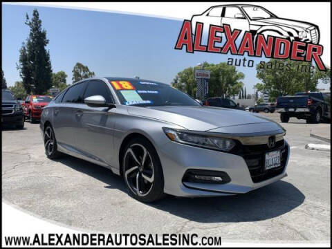 2018 Honda Accord for sale at Alexander Auto Sales Inc in Whittier CA