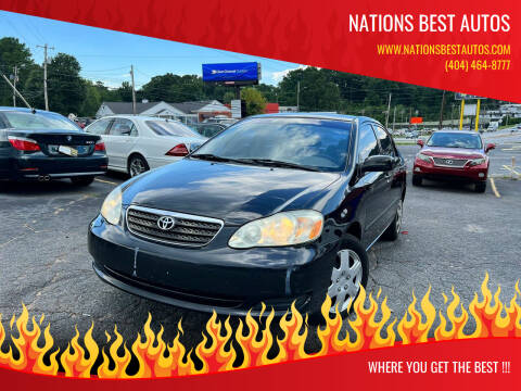 2007 Toyota Corolla for sale at Nations Best Autos in Decatur GA