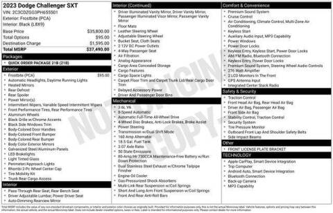 2023 Dodge Challenger SXT