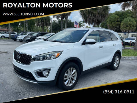 2017 Kia Sorento for sale at ROYALTON MOTORS in Plantation FL