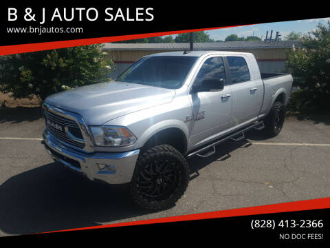 2018 RAM 2500 for sale at B & J AUTO SALES in Morganton NC