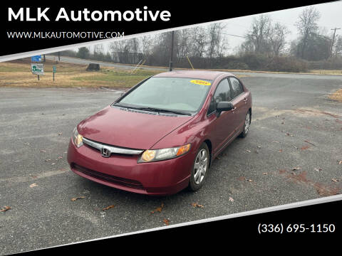 2008 Honda Civic for sale at MLK Automotive in Winston Salem NC