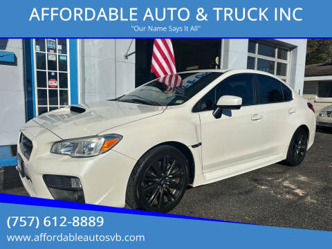 2015 Subaru WRX for sale at AFFORDABLE AUTO & TRUCK INC in Virginia Beach VA