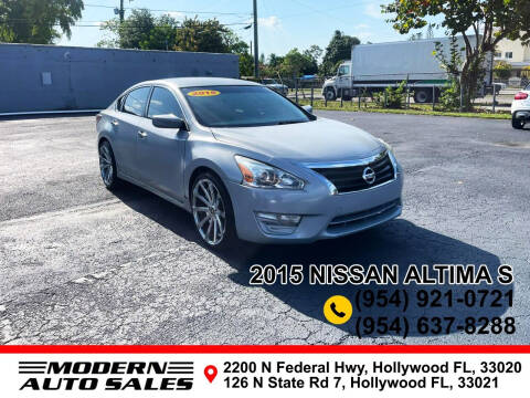 2015 Nissan Altima for sale at Modern Auto Sales in Hollywood FL