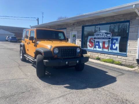 2012 Jeep Wrangler Unlimited for sale at Tonys Auto Sales Inc in Wheatfield IN