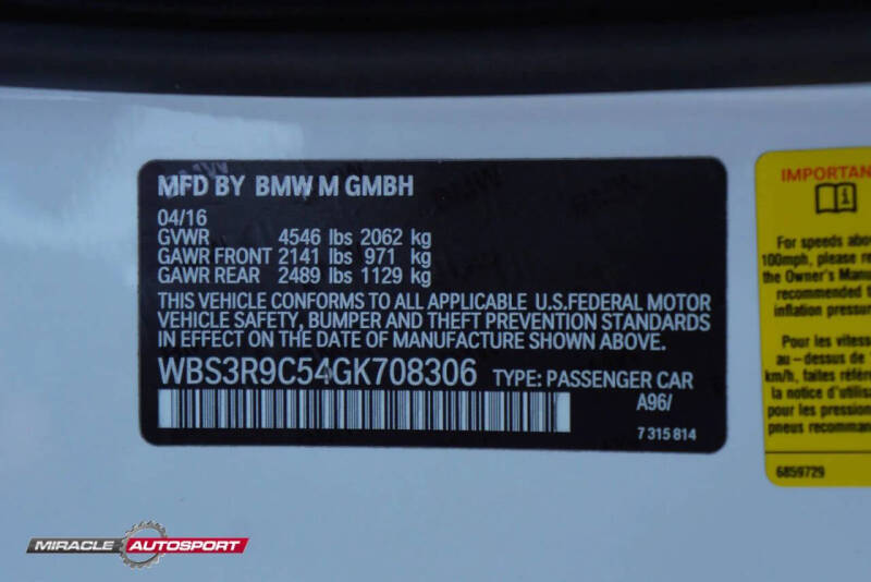 2016 BMW M4
