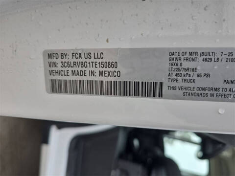 2026 RAM ProMaster