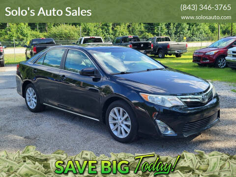 2012 Toyota Camry for sale at Solo's Auto Sales in Timmonsville SC