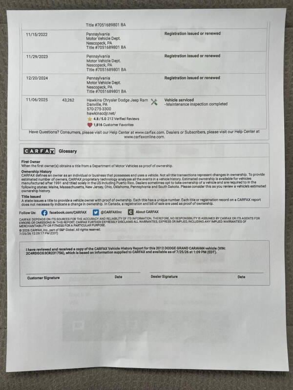 2012 Dodge Grand Caravan SXT
