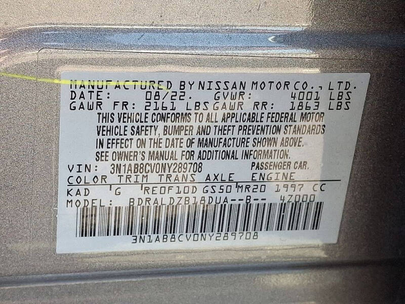 2022 Nissan Sentra SV