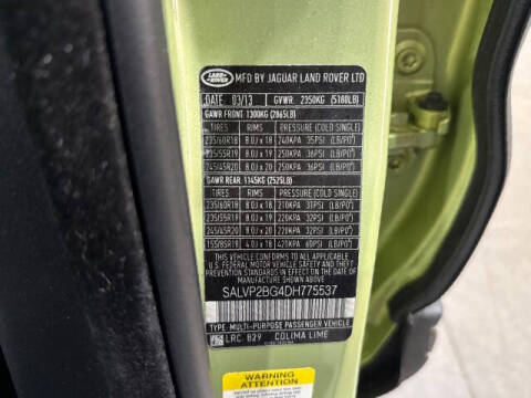 2013 Land Rover Range Rover Evoque Pure Plus