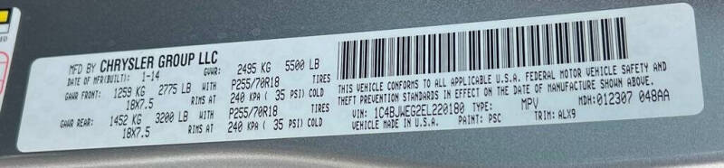 2014 Jeep Wrangler Unlimited