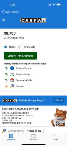 2012 Jeep Compass Latitude