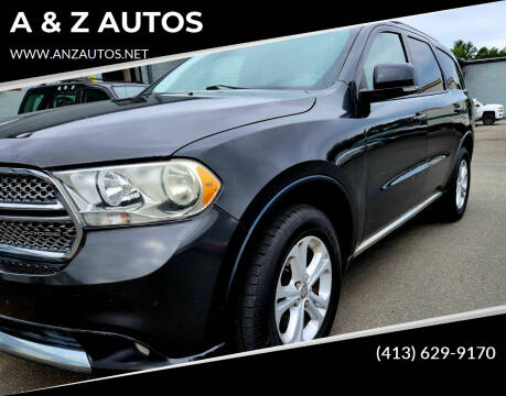 2011 Dodge Durango for sale at A & Z AUTOS in Westfield MA