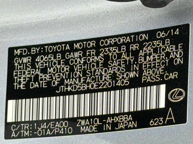 2014 Lexus CT 200h