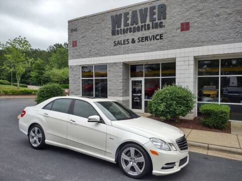 2012 Mercedes-Benz E-Class for sale at Weaver Motorsports Inc in Cary NC