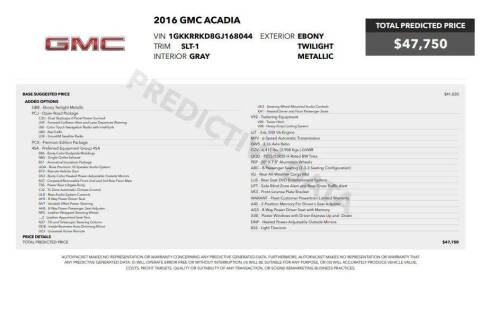 2016 GMC Acadia SLT-1