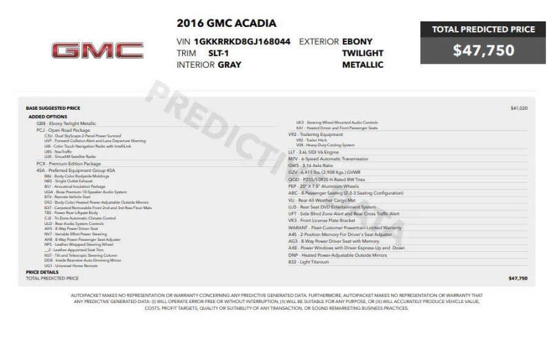 2016 GMC Acadia SLT-1