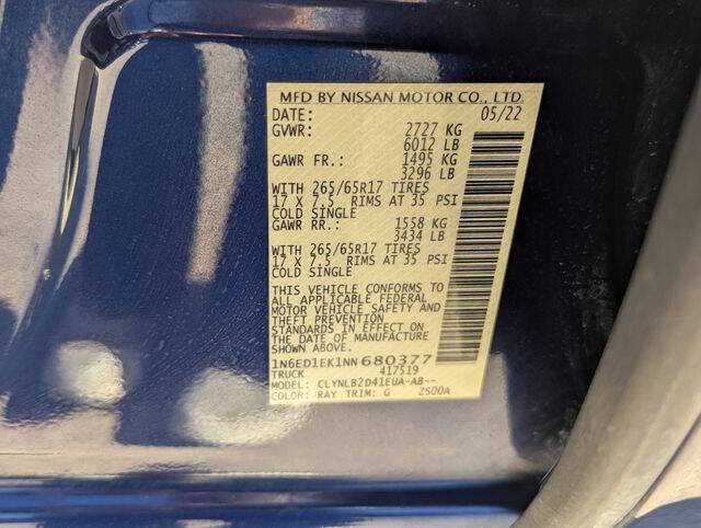 2022 Nissan Frontier SV