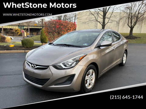 2015 Hyundai Elantra for sale at WhetStone Motors in Bensalem PA