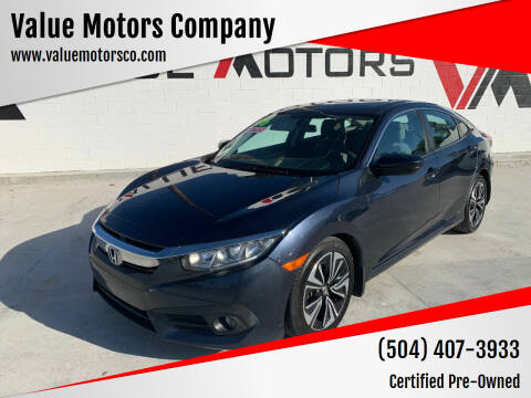 2016 Honda Civic for sale at Value Motors Company in Marrero LA