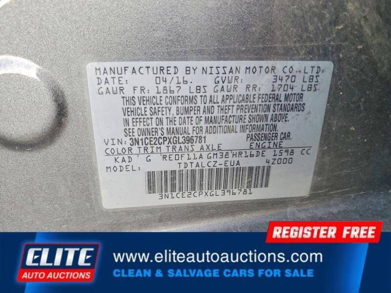 2016 Nissan Versa Note S