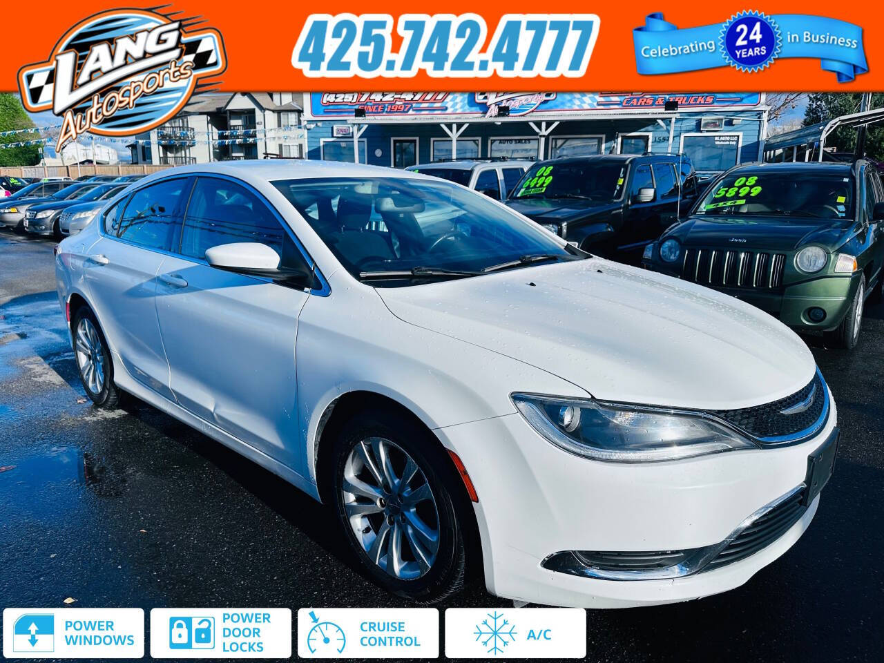 2015 Chrysler 200 for sale at Lang Autosports in Lynnwood, WA