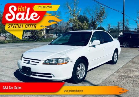 2002 Honda Accord for sale at G&J Car Sales in Houston TX