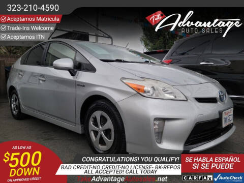 2015 Toyota Prius for sale at ADVANTAGE AUTO SALES INC in Bell CA