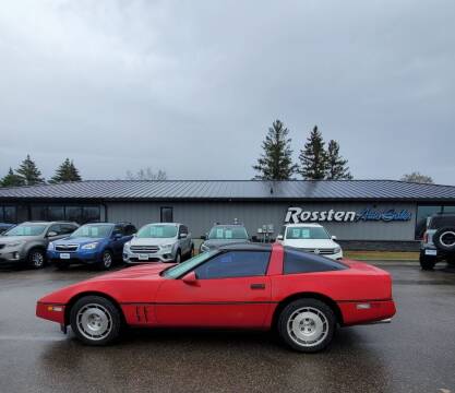 1986 Chevrolet Corvette for sale at ROSSTEN AUTO SALES in Grand Forks ND