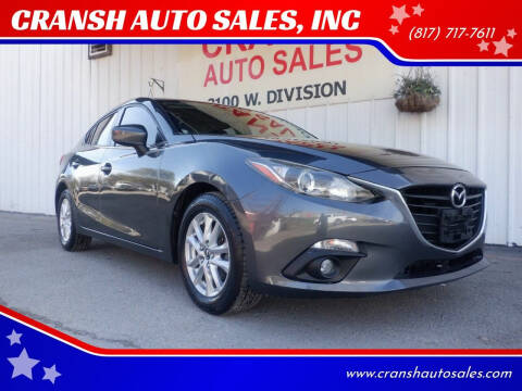 2015 Mazda MAZDA3 for sale at CRANSH AUTO SALES, INC in Arlington TX