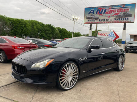 2017 Maserati Quattroporte for sale at ANF AUTO FINANCE in Houston TX