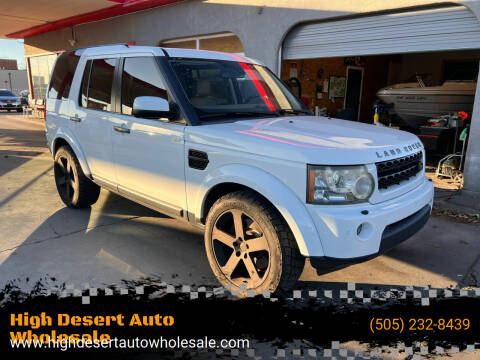 2012 Land Rover LR4 for sale at High Desert Auto Wholesale in Albuquerque NM