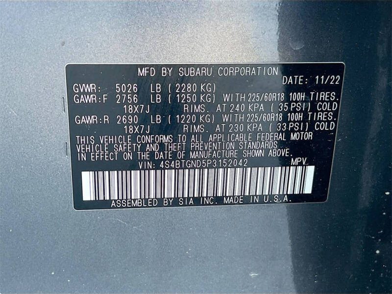 2023 Subaru Outback Limited XT