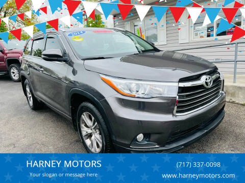 2014 Toyota Highlander for sale at HARNEY MOTORS in Gettysburg PA