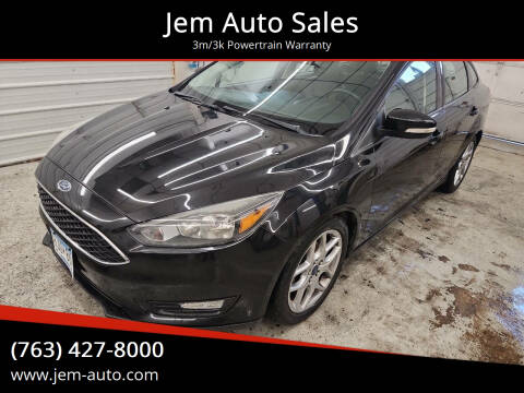 2015 Ford Focus for sale at Jem Auto Sales in Anoka MN