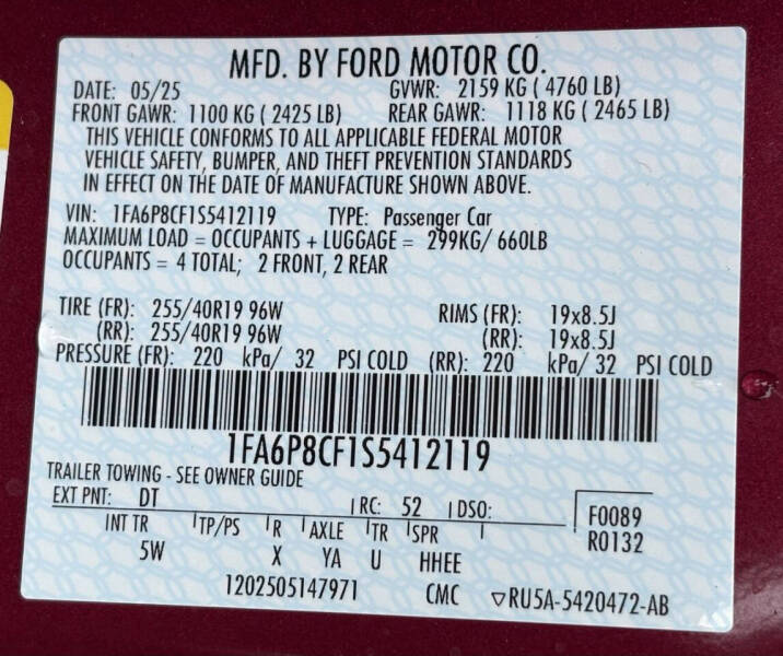 2025 Ford Mustang GT