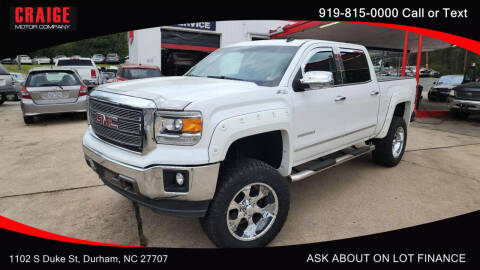 2014 GMC Sierra 1500 for sale at CRAIGE MOTOR CO in Durham NC