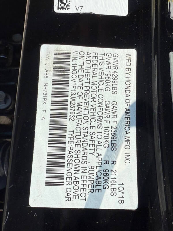 2018 Honda Accord LX