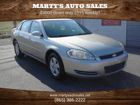 2007 Chevrolet Impala for sale at Marty's Auto Sales in Lenoir City TN