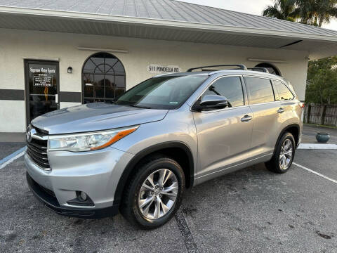 2015 Toyota Highlander for sale at Supreme Motor Sports in North Fort Myers FL