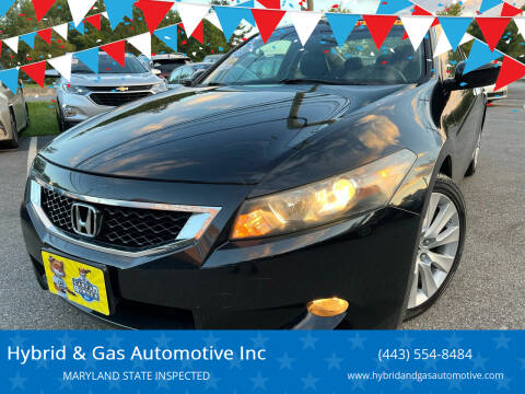 2008 Honda Accord for sale at Hybrid & Gas Automotive Inc in Aberdeen MD