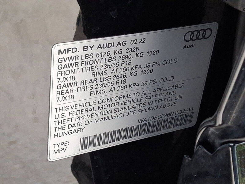 2022 Audi Q3 quattro S line Premium 45 TFSI